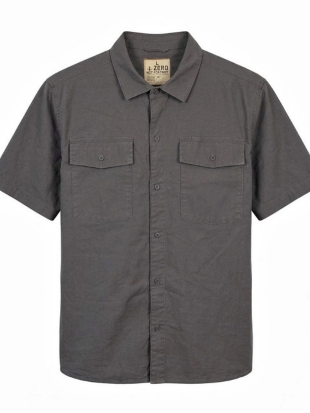992 Zero Foxtrot CPO Ripstop Short Sleeve Shirt Grey XL